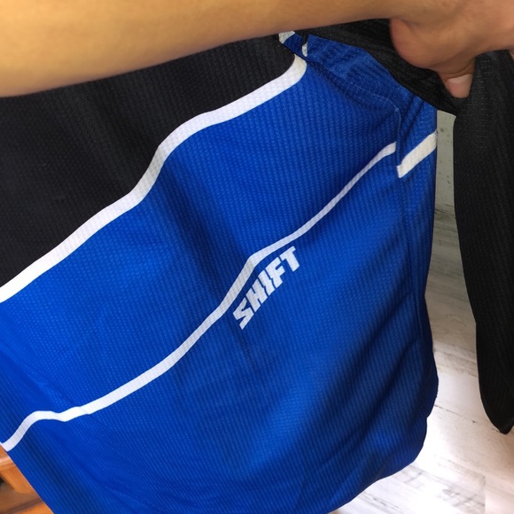 Shift Assault Mx motocross jersey white,blue and black mens large dirt bike top - Picture 9 of 10